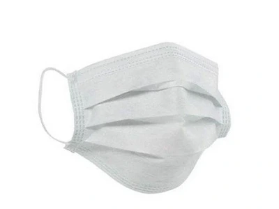 Máscara Tnt Descartável Oval Branca