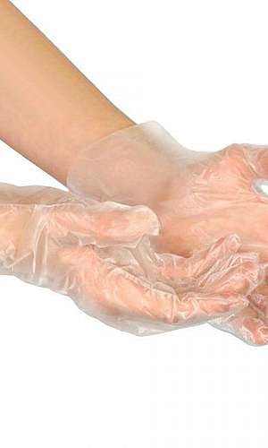 luva plástica estéril descartável luva plástica estéril descartável