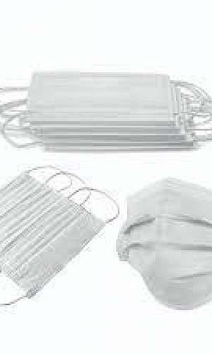 Máscara cirúrgica descartável TNT branca com 500 unid Máscara cirúrgica descartável TNT branca com 500 unid