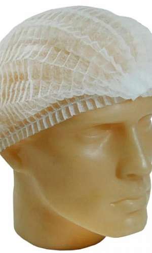 touca descartável branca touca descartável branca